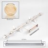 Koyoto 10-light globe ceiling light for living room and dining room, retro style