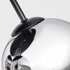 Koyoto 4-light semi-flush ceiling light with globe shades, retro modern design