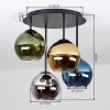 Koyoto 4-light globe ceiling light for dining room, E14, retro modern
