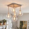 Gastor 5-light globe ceiling light, E14 ceiling fixture in modern vintage style