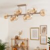 Koyoto 10-light ceiling light with globe shades, modern retro E14 fitting