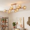 Koyoto 10-light ceiling light with globe shades, modern retro E14 fitting