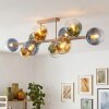 Koyoto 10-Light Ceiling Light with Globe Shades, Modern Retro Ceiling Lamp