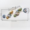 Koyoto 10-Light Ceiling Light with Globe Shades, Modern Retro Ceiling Lamp