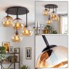 Koyoto 4-light ceiling light with globe shades, Ø 38 cm retro ceiling lamp