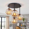 Koyoto 4-light ceiling light with globe shades, Ø 38 cm retro ceiling lamp