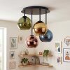 Koyoto 4-light cluster ceiling light, round globe shade design, Ø 25 cm