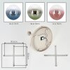 Gastor ceiling light, 5-light globe ceiling lamp, round retro design, ø 45 cm
