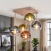 Koyoto 5-light ceiling light with globe shades, modern retro ceiling lamp