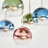 Koyoto 5-light ceiling light with globe shades, modern retro ceiling lamp