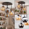 Koyoto retro globe ceiling light, 4-light E14 ceiling fixture for dining room
