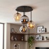 Koyoto retro globe ceiling light, 4-light E14 ceiling fixture for dining room