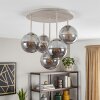 Gastor 5-light globe ceiling light, retro round ceiling lamp, E14, 45 cm