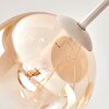 Gastor 5-Light Globe Ceiling Light, round modern retro cluster with layered drops, Ø 45 cm