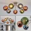 Koyoto 7-light globe ceiling light, retro ceiling lamp, E14, 82 cm diameter