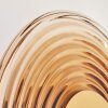 Liriel round LED wall light set of 2, retro ripple-ring design for living rooms