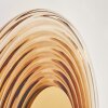 Liriel round LED wall light set of 2, retro ripple-ring design for living rooms