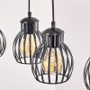 Oravi wooden rod pendant light 4-light, E27 dining room light, length 80 cm