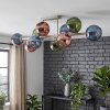 Koyoto 10-light ceiling light with globe shades, modern retro ceiling lamp