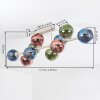 Koyoto 10-light ceiling light with globe shades, modern retro ceiling lamp