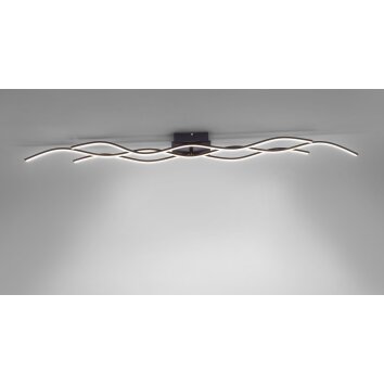 Leuchten-Direkt WAVE Ceiling light LED black, 3-light sources