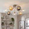 Gastor globe ceiling light, 7-light round design, 82 cm diameter, E14 for living room