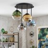 Koyoto 4-light ceiling light, globe shade ceiling lamp, 38 cm, E14, vintage