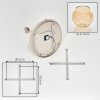 Koyoto 5-light ceiling light with globe shades, round retro ceiling light