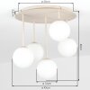 Chehalis globe ceiling light, 5-light round ceiling fixture, Ø 43 cm