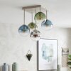 Gastor ceiling light, 5-light globe ceiling lamp for dining room, E14