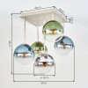 Gastor ceiling light, 5-light globe ceiling lamp for dining room, E14