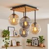 Gastor 4-light E14 ceiling light with globe shades, retro dining room lamp
