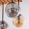 Gastor 4-light E14 ceiling light with globe shades, retro dining room lamp