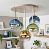 Koyoto 5-light ceiling light, globe ceiling lamp with E14 sockets, Ø 45 cm