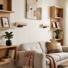 Inzino LED wood LED strip wall light, set of 2, modern wall washer