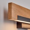 Inzino LED wood LED strip wall light, set of 2, modern wall washer