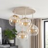 Koyoto globe ceiling light, 4-light flush mount for dining room, E14 sockets