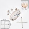 Koyoto globe ceiling light, 4-light flush mount for dining room, E14 sockets