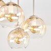 Koyoto globe ceiling light, 4-light flush mount for dining room, E14 sockets