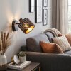 Tallaboa adjustable wall spotlight with E14 socket and slotted shade pattern