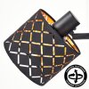 Tallaboa adjustable wall spotlight with E14 socket and slotted shade pattern