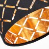 Tallaboa wall light set of 2 with patterned fabric lampshade and on/off switch