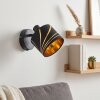Alsen adjustable wall light with slotted lampshade, swivel head and E14 socket