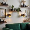 Alsen adjustable wall light set of 2 with decorative symmetrical slotted shade