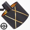 Opatija adjustable wall light set of 2 with geometric cut-out shade
