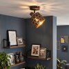 Alsen swivelling ceiling spotlight with slotted lampshade, E14, ø 12 cm