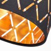 Alsen ceiling spotlight with geometric patterned fabric shade, E14 ceiling light