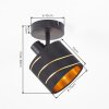 Alsen adjustable ceiling spotlight with cut-out lampshade for directed light
