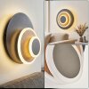 Lemik LED wall light, round adjustable wall lamp for living room and hallway