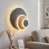 Lemik LED wall light, round adjustable wall lamp for living room and hallway